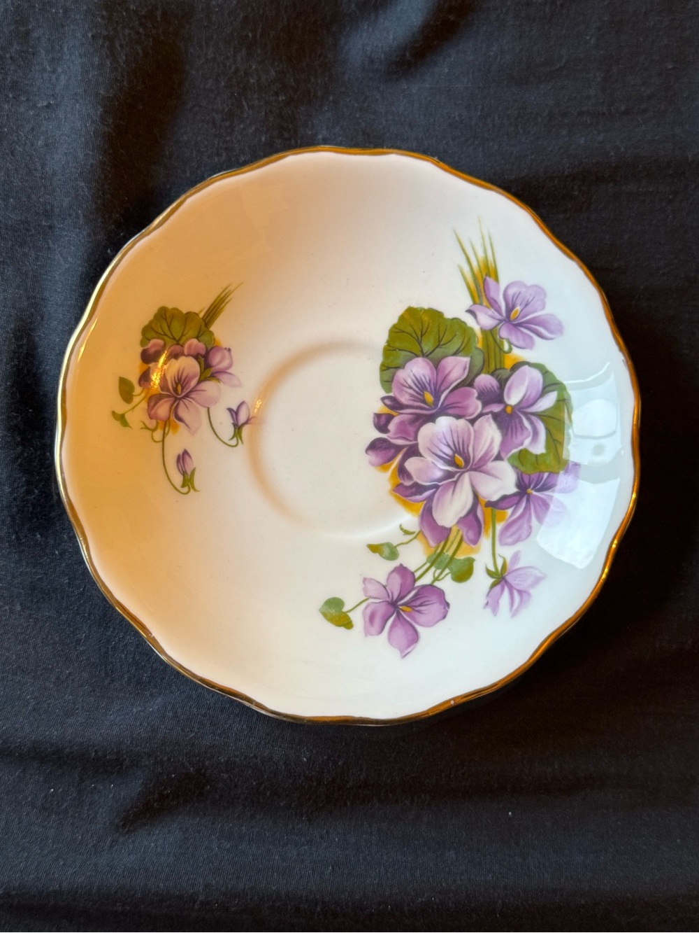 Vintage Royal Vale Bone China Floral Cup Saucer Made In England